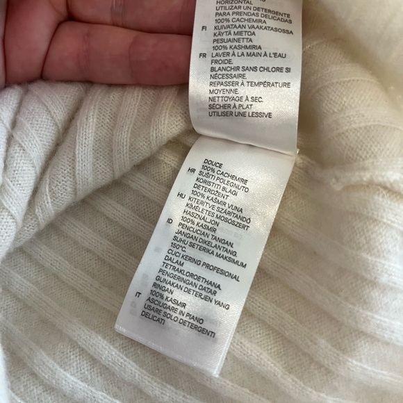 H&M 100% CASHMERE RIBBED LONG SLEEVE SWEATER SMALL - Picture 5 of 6